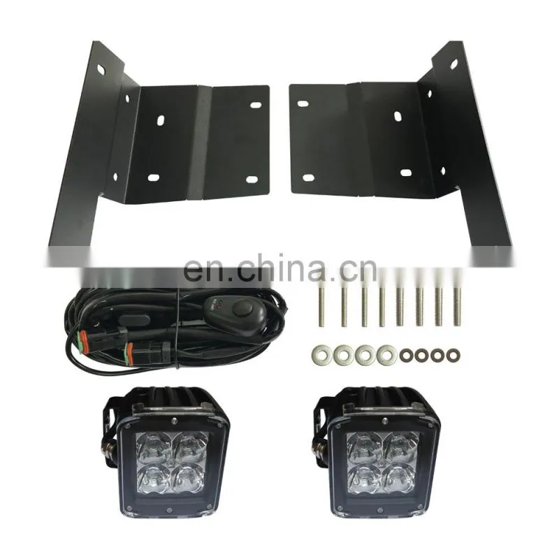 mini led driving lights mounting bracket kit for jeep JL 2018-2020