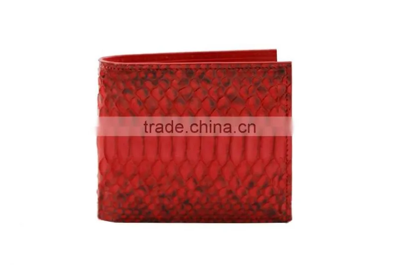 Custom Logo High Quality Genuine Real Python Snake Skin Leather Travel Card Holder Wallet