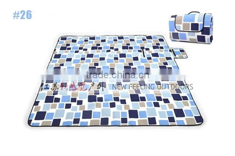 Foldable Polyester Fleece Aluminum Film Back Waterproof Outdoor Mattress 2mx2m