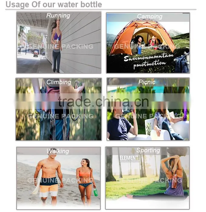 2015 hot sell traveling foldable Water Bottle