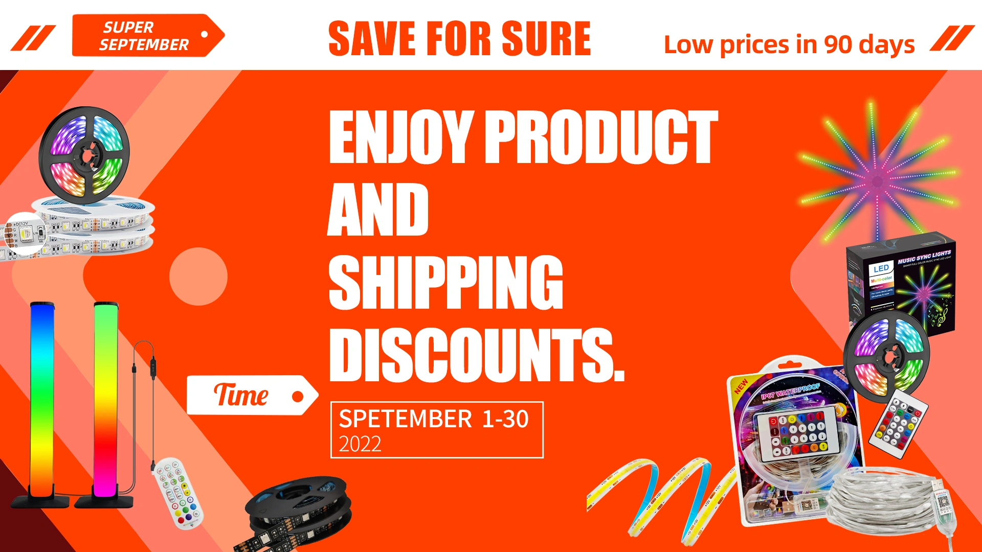 September big promotion of led strip light