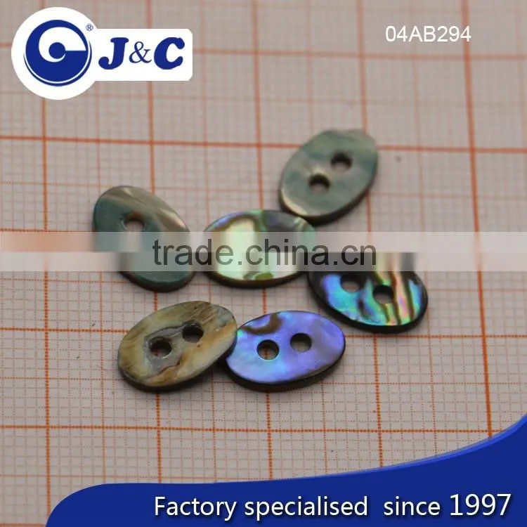rugby shape design Decoration and Abalone shell Material shell buttons