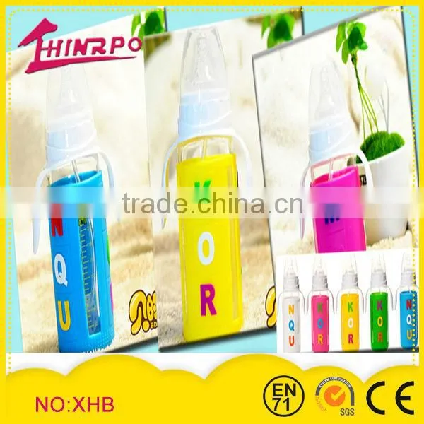 eco-friendly silicone baby feeding bottle with calibration