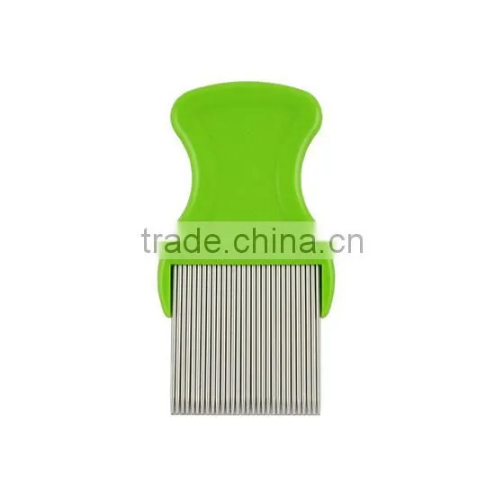 Professional Long Metal Teeth Hair Lice Comb , Round Head Lice Treatment