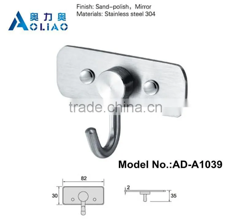High quality Bathroom hardware stainless steel bathroom towel hook