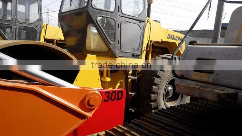 Good working condition used Dynapac vibration road roller CA30D with water coolant engine