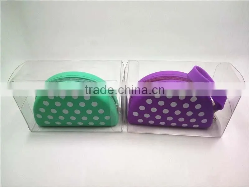Soft Silicone Zipper Purse Woman Long Wallets Cute Pocket-shaped Wallets