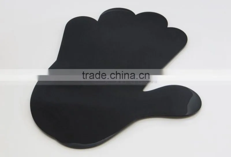 Black Color, Magic PU Gel Material Heart Shape Sticky Pad