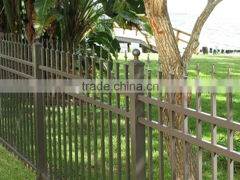 Used Auburn Concealed Fastener Wrought Iron Fence for Sale