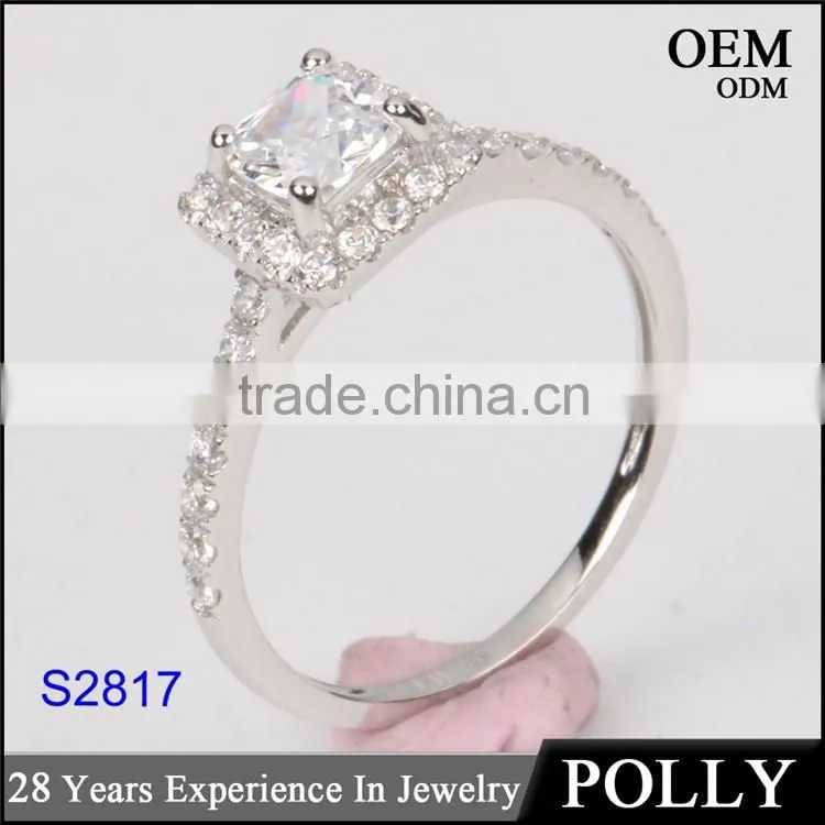 High quality fashion lady's 14k ring set wedding jewelry AAAAA CZ