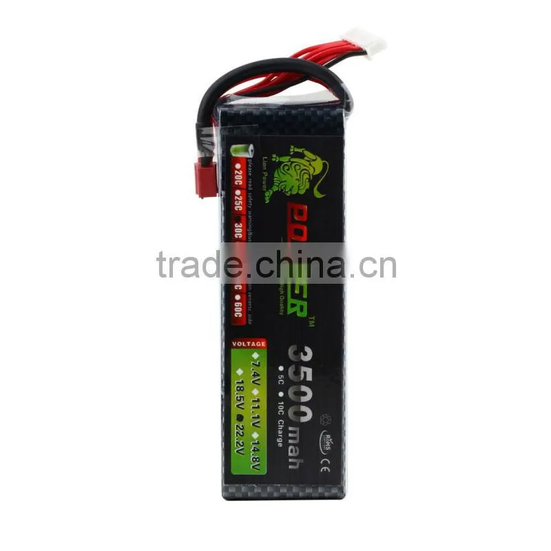 LION 22.2V 3500mAh 35C for rc helicopter rechargerable battery