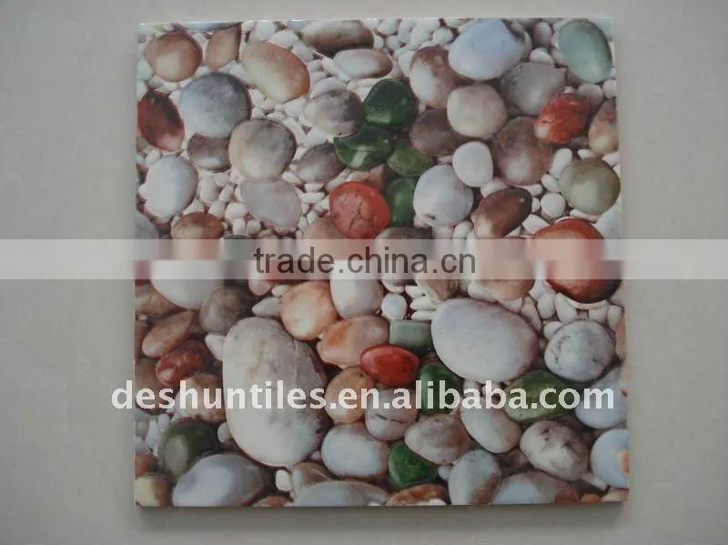 Glazed floor tiles