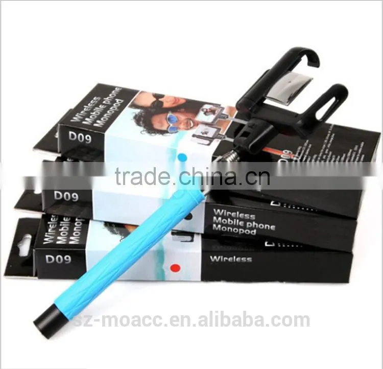 2015 best selling Handheld wireless Monopod with Mirror