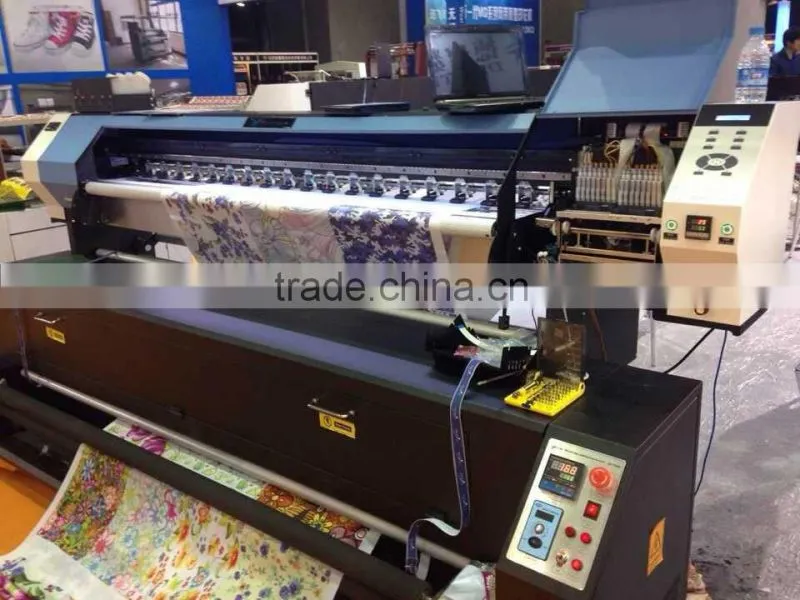 1.9m digital Direct to textile printer, 1.9m digital Inkjet Textile Printer with Heater machine