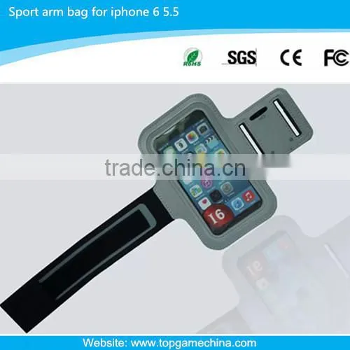 Sports mobile phone arm pouch for iPhone 6 Plus