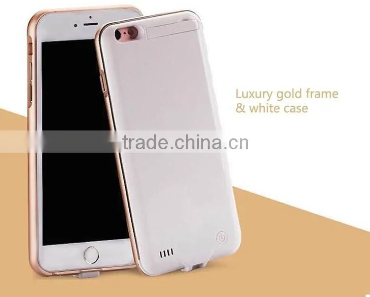 2016 Hot Selling super slim External Battery Charger battery jacket case for iPhone 6