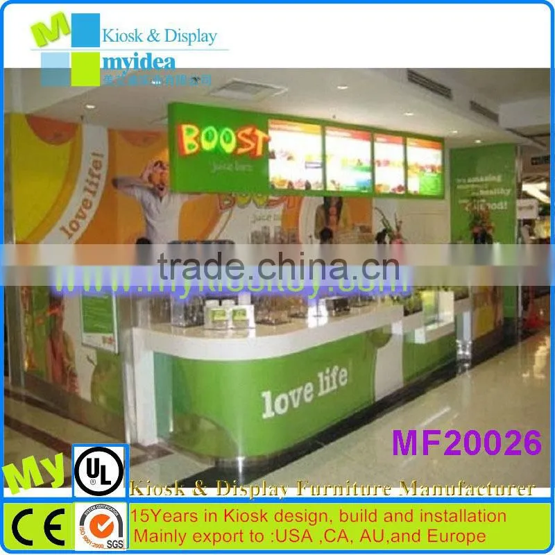 Customizd food shop display,restaurant bar counter design