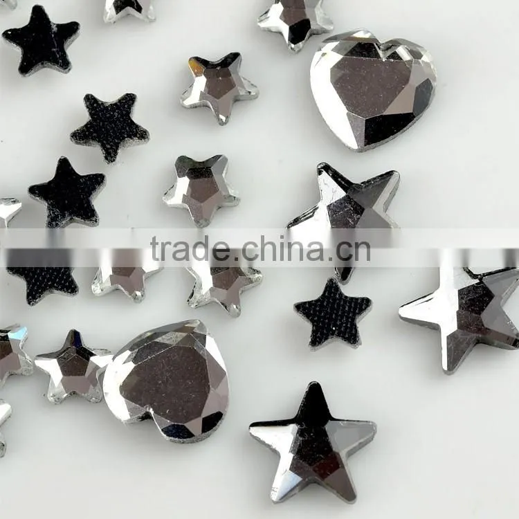 Waterdrop Crystal AB DMC Hotfix Rhinestones, MC Crystal Rhinestone Hotfix, Hot Fix Irregular Shape Rhinestone for wedding dress