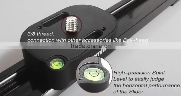Commlite 24'' 60cm Camera Video Track Slider Video Stabilizer with Ball-Bearing for DSLR / Camcorders