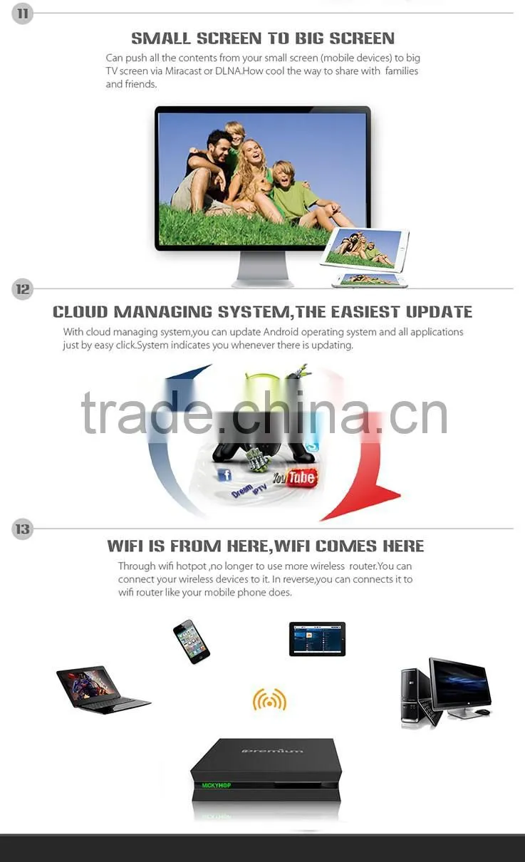 Mickyhop Ipremium ulive+ Android Ott TV Box ulive plus