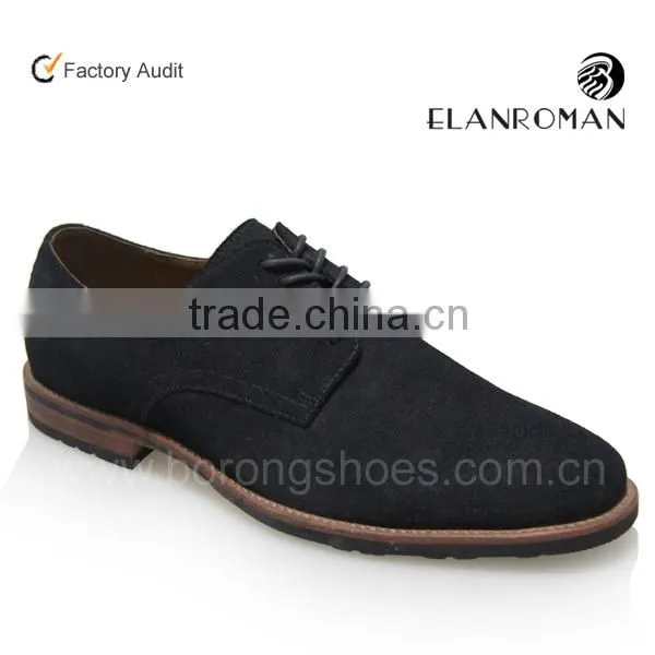 Britian classical rubber outsole suede upper men leather shoe