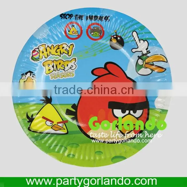Environmental protection food grade paper plates for party