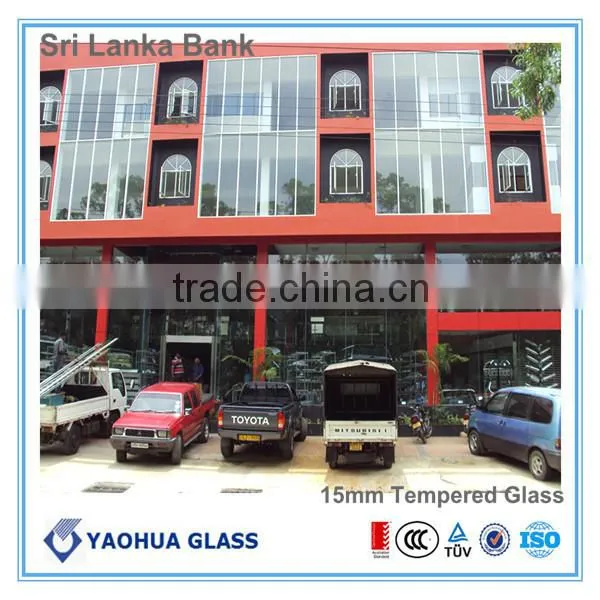 bulletproof glass double glass tempered laminated glass price