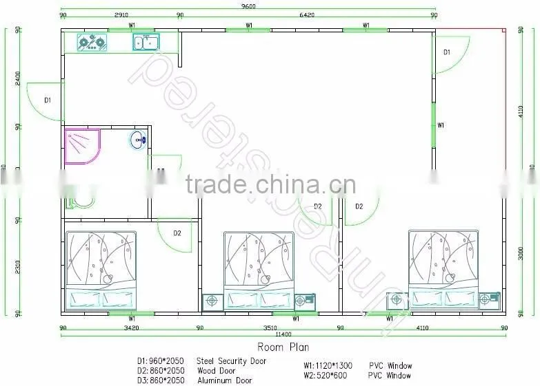 Hot Sale!! new design elegant prefabricated residential house quick assembly modular house