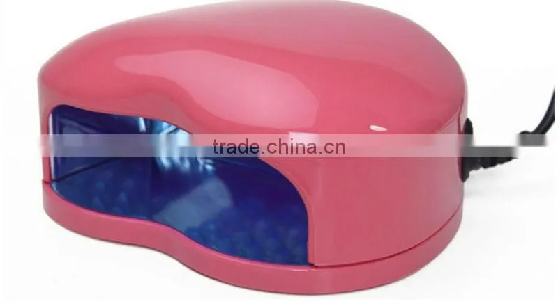 2014 New 220~240V EU Plug 3W LED Uv Lamp Nail Gel Polish Manicure uv light nail dryer with CE certificated,