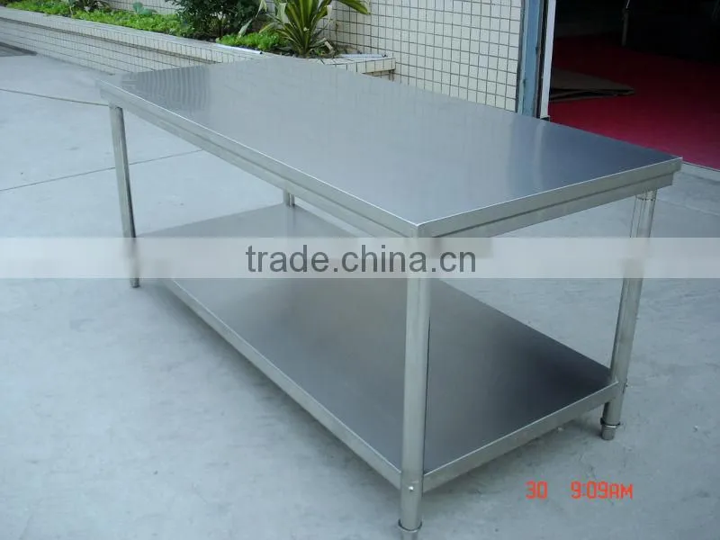 Double Layers Stainless Steel Work Table/Kitchen Work Table For Sale BN-W11