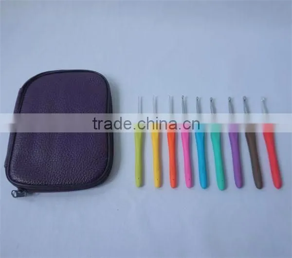 9pcs Aluminum Crochet hooks