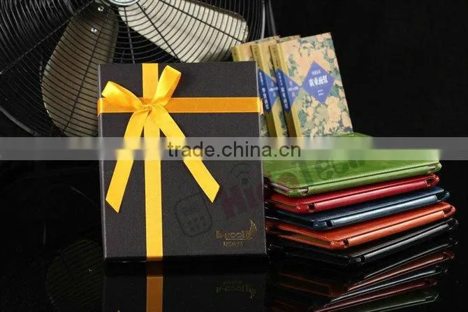 for apple ipad 3 case,Leather Case High quality with stand,leather cover case