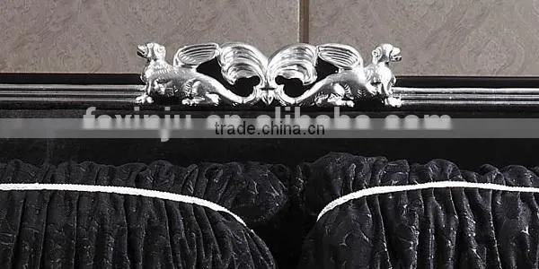 classic black fabric sofa set / antique furniture sofa chairs YB11