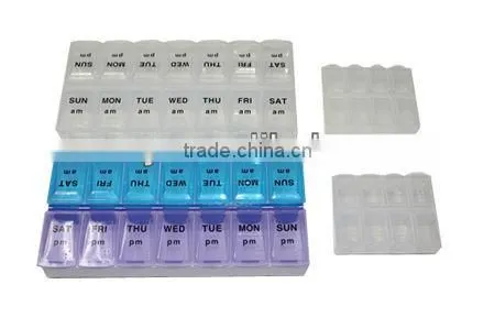 Wholesale Luxury Vintage Style PU Reminder Pill Box