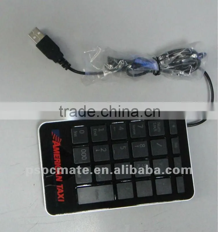 Mini wired USB Numeric Keypad with Blue Led Light