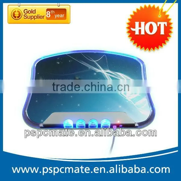 Mouse pad with hub/usb hub light mouse pad/usb hub mouse pad with blue light
