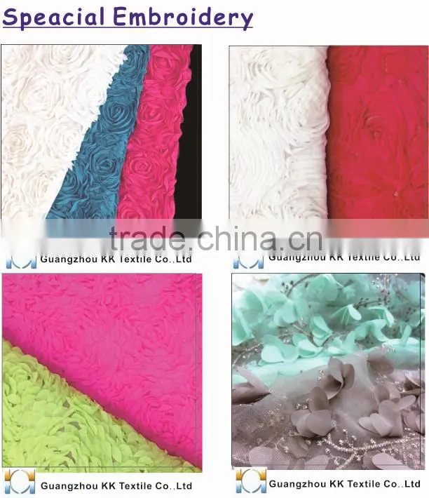 2014 Hottest embroidery fabric #8771 mesh bottom 3d spacer mesh fabric