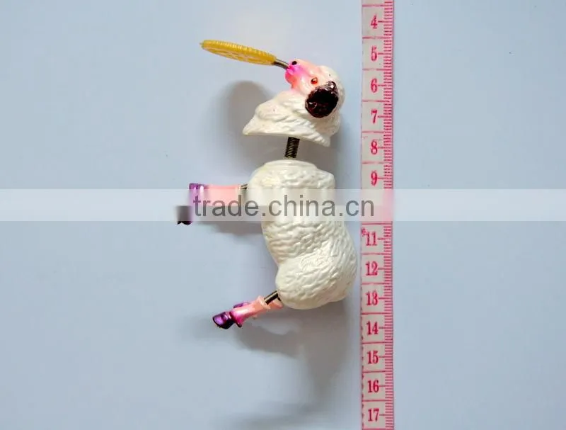 4 inch Small Sheep Eat Dollor Plastic Fridge Magnets Maker