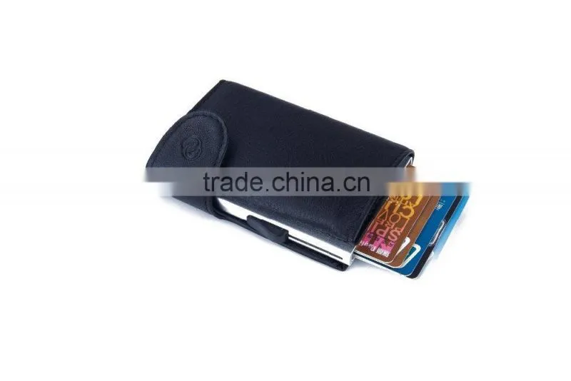 001 handcraft cardholder men slim credit card holder Dark Brown