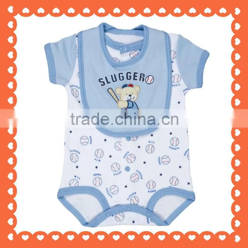 Romper with bib set