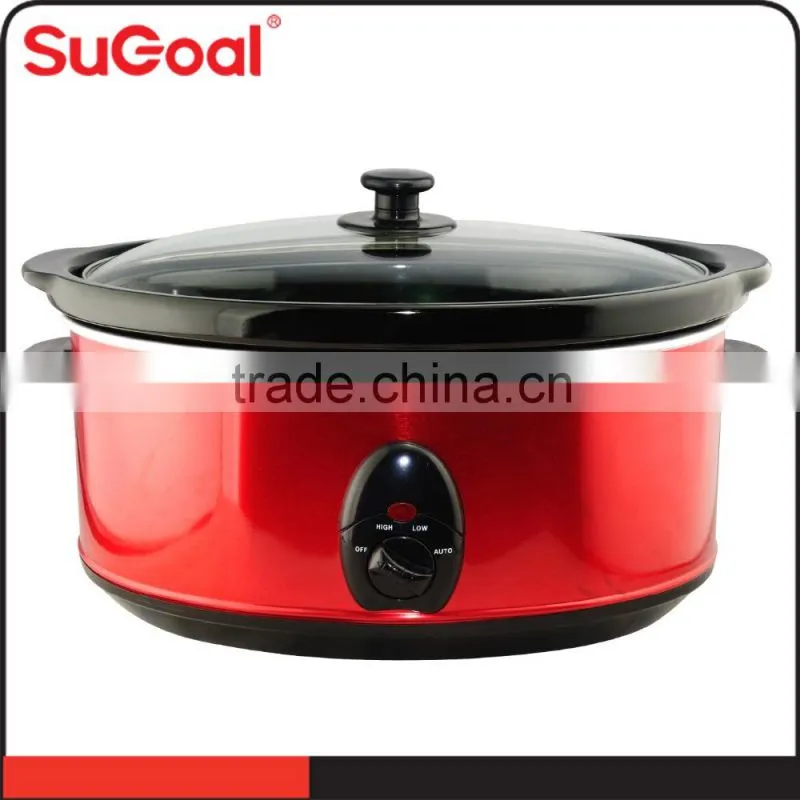 5 liter high quality stainless steel oval slow cooker