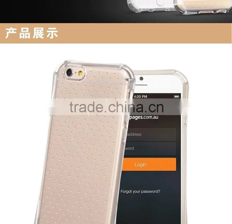 Thicken Clear TPU Case For Iphone 6/6Plus Shockproof Mobile Phone Cover