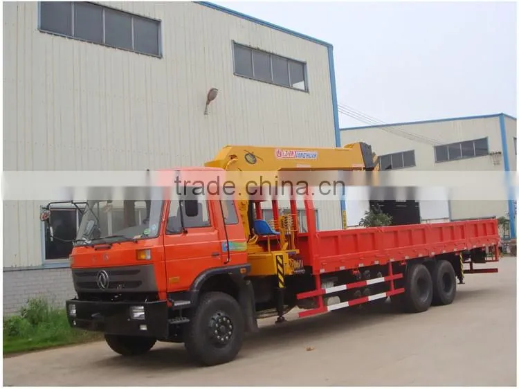 China suppiler 12 ton tractor mounted crane/crane truck for sale/national boom truck crare