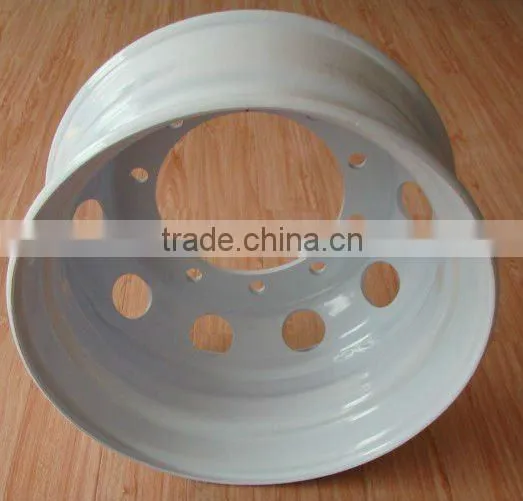 High quality White painted wheel(9.00X22.5,8.25X22.5,11.75X22.5)