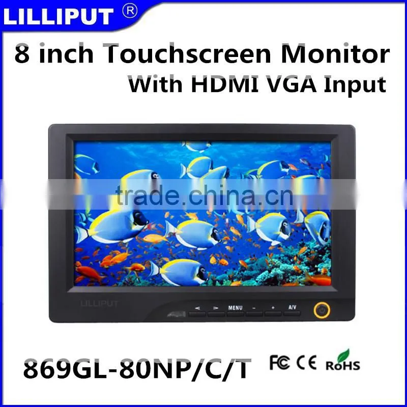 8 inch touch screen hdmi monitor for car pc