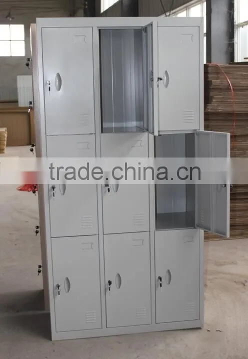 China manufacture 9 door steel storage metal cabinet Steel Office Locker