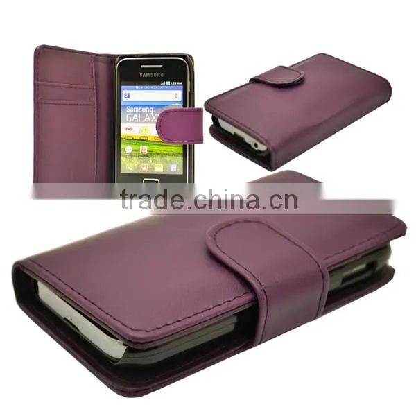 sleeping mode cell mobile phone case/PU leather case for Samsunng galaxy ace plus S7500