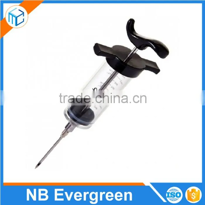 Household BBQ plastic seasoning injector marinade and flavor injector