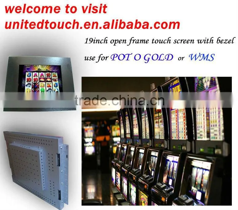 3m ir touch screen cga-vga pog wms game monitor
