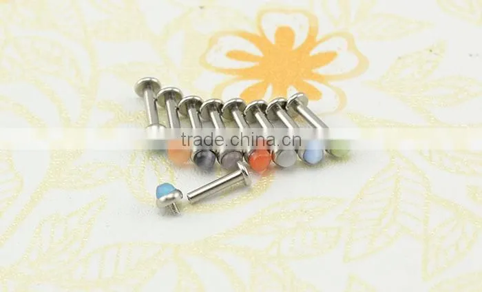 Stainless steel lip ring,monroe lip rings,turquoise unique lip rings body jewelry